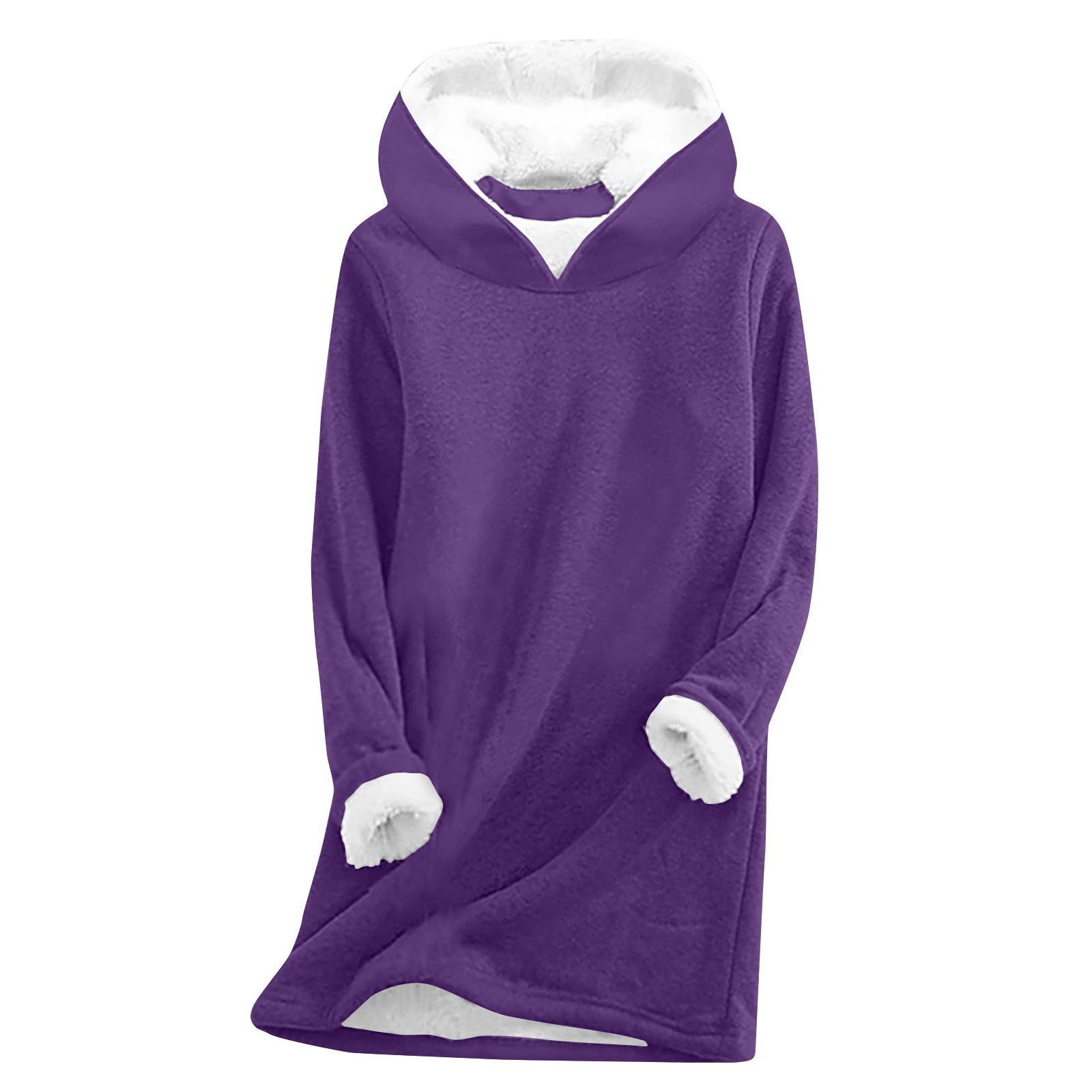 Long Sleeve Casual Thickening Fleece Sweatshirt,blanket hoodie