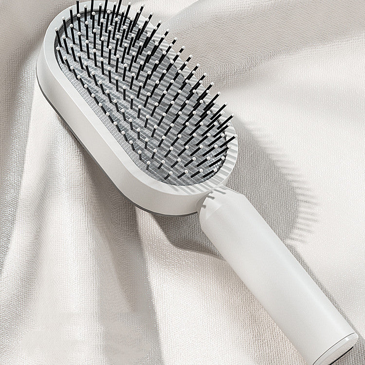 One-Click Clean Hair Brush Anti-Static & Gentle on Scalp - Massage Comb for Healthy Hair Growth