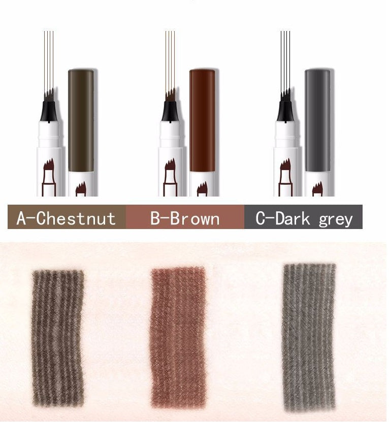 Waterproof Four-Tip Eyebrow Pen