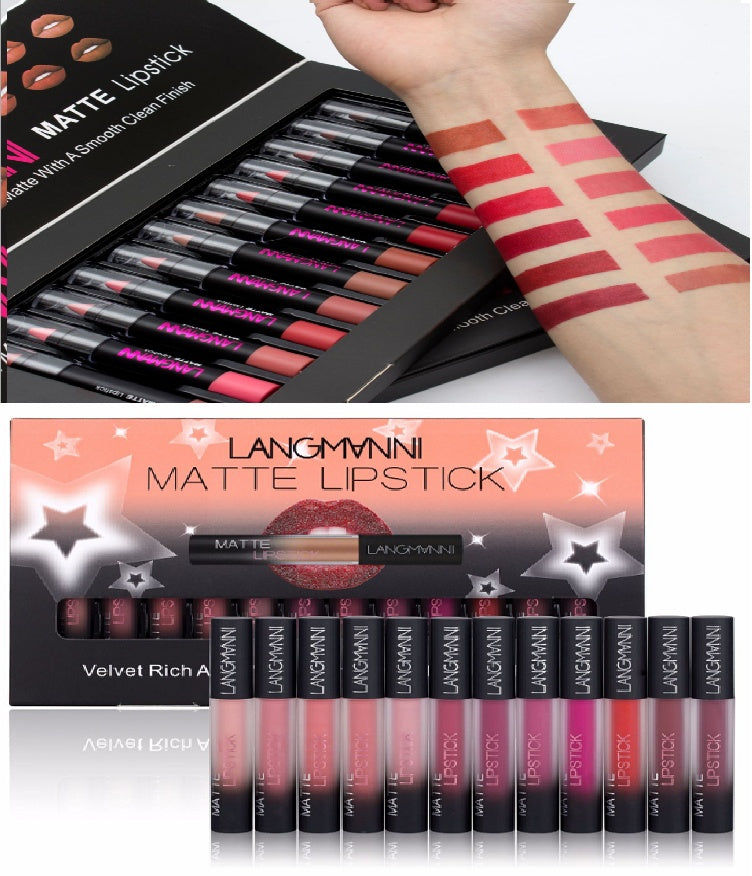 Samtmattes Lippenstiftset