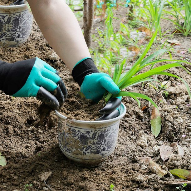 Gartenhandschuhe mit Krallen | Wasserdicht, atmungsaktiv, Universalgröße