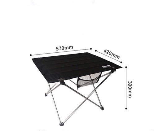 Mesa de camping plegable y ligera