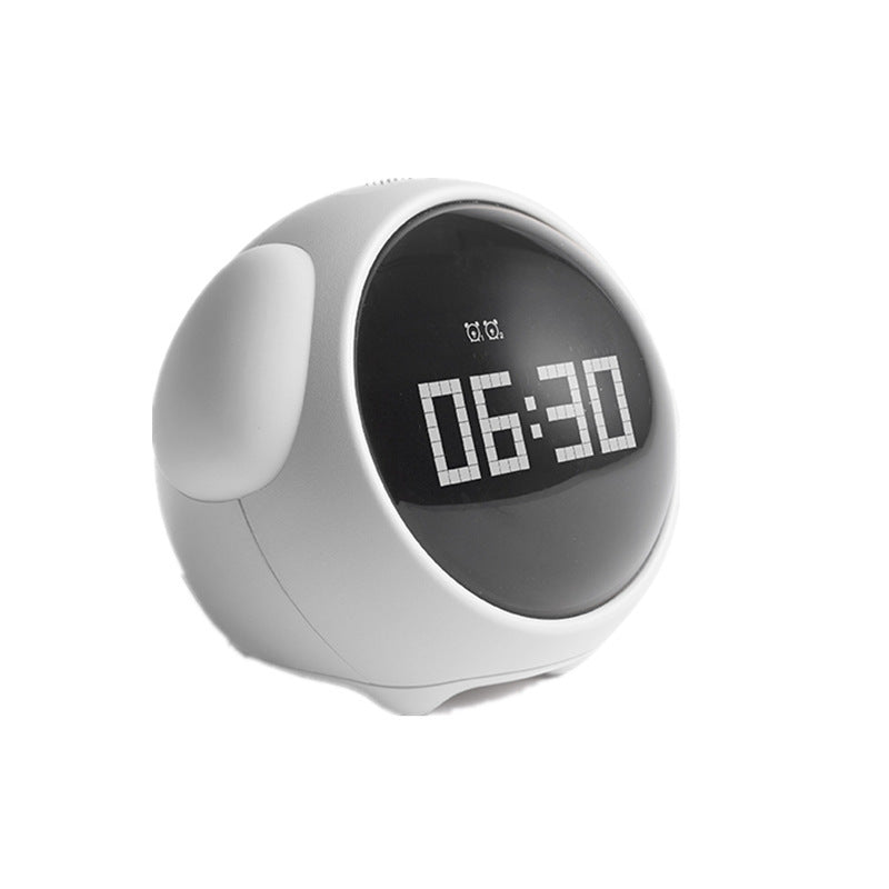 Cute Alarm Clock Wake-Up Light with Pixel Expression