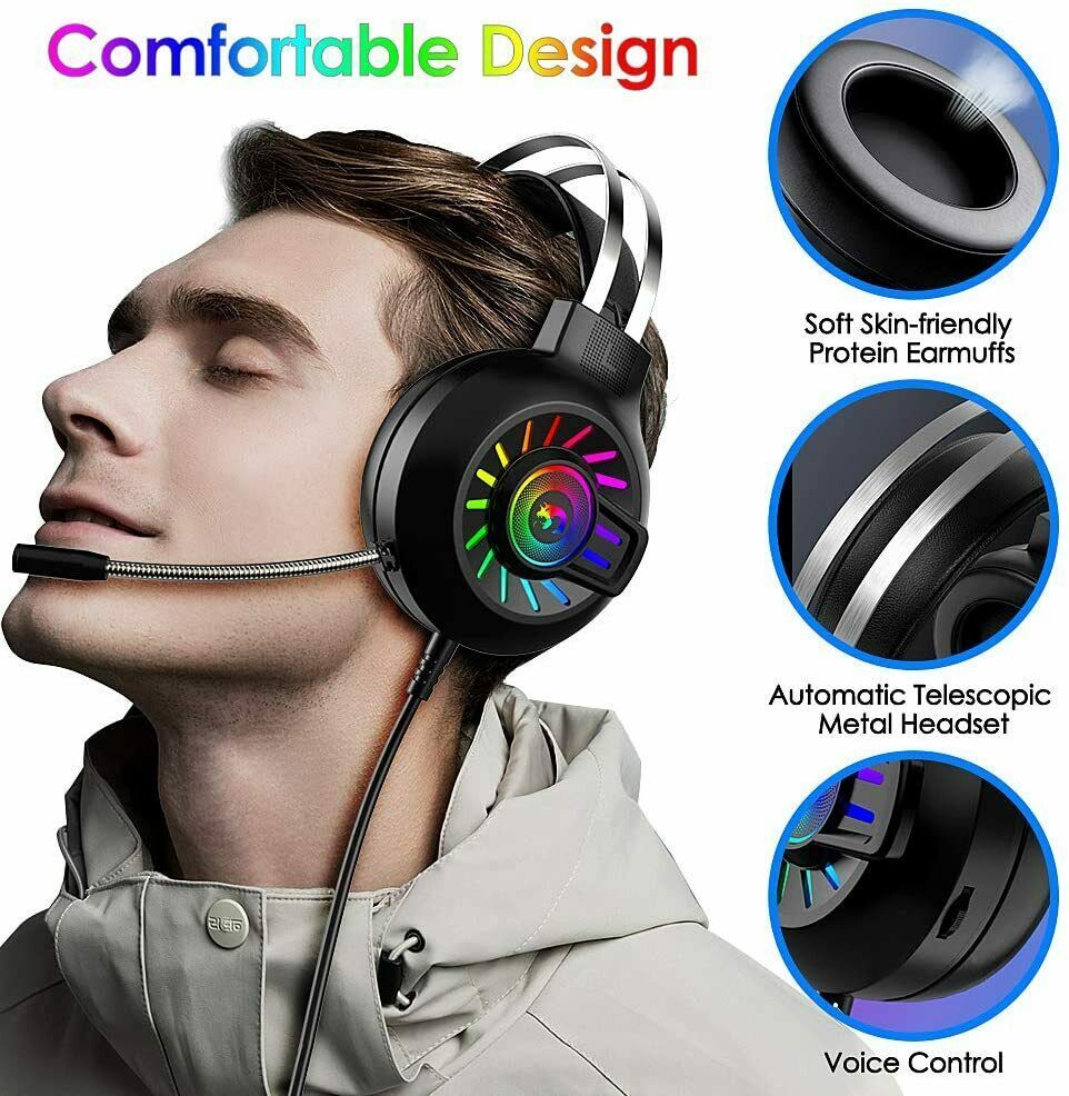 Auriculares para juegos de 3,5 mm con micrófono para PC, PS4, Nintendo