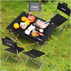 Mesa de camping plegable y ligera