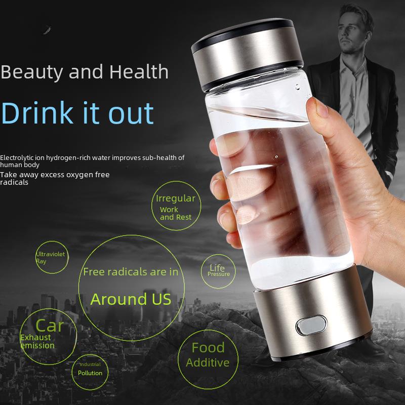 Electrolyzed Water on-the-Go,Achieve Optimal Hydration with This Hydrogen Rich Water Bottle,Eco-Friendly Hydrogen Rich Water Bottle