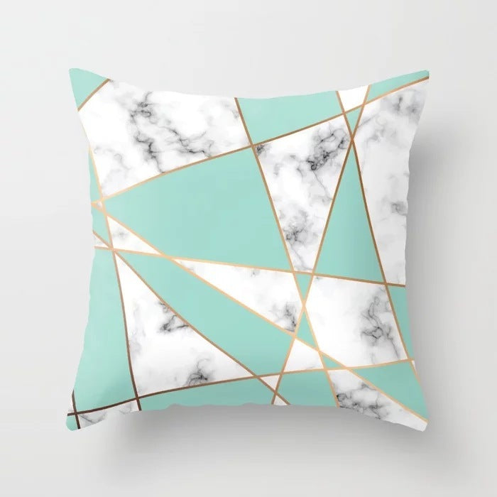 Nordic Pink Geometric Pillowcase Modern Luxury for Sofa, Bed & More