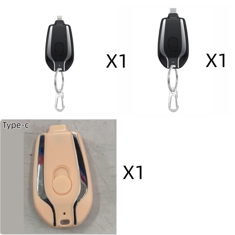 1500mAh Mini Emergency Keychain Charger With Type-C