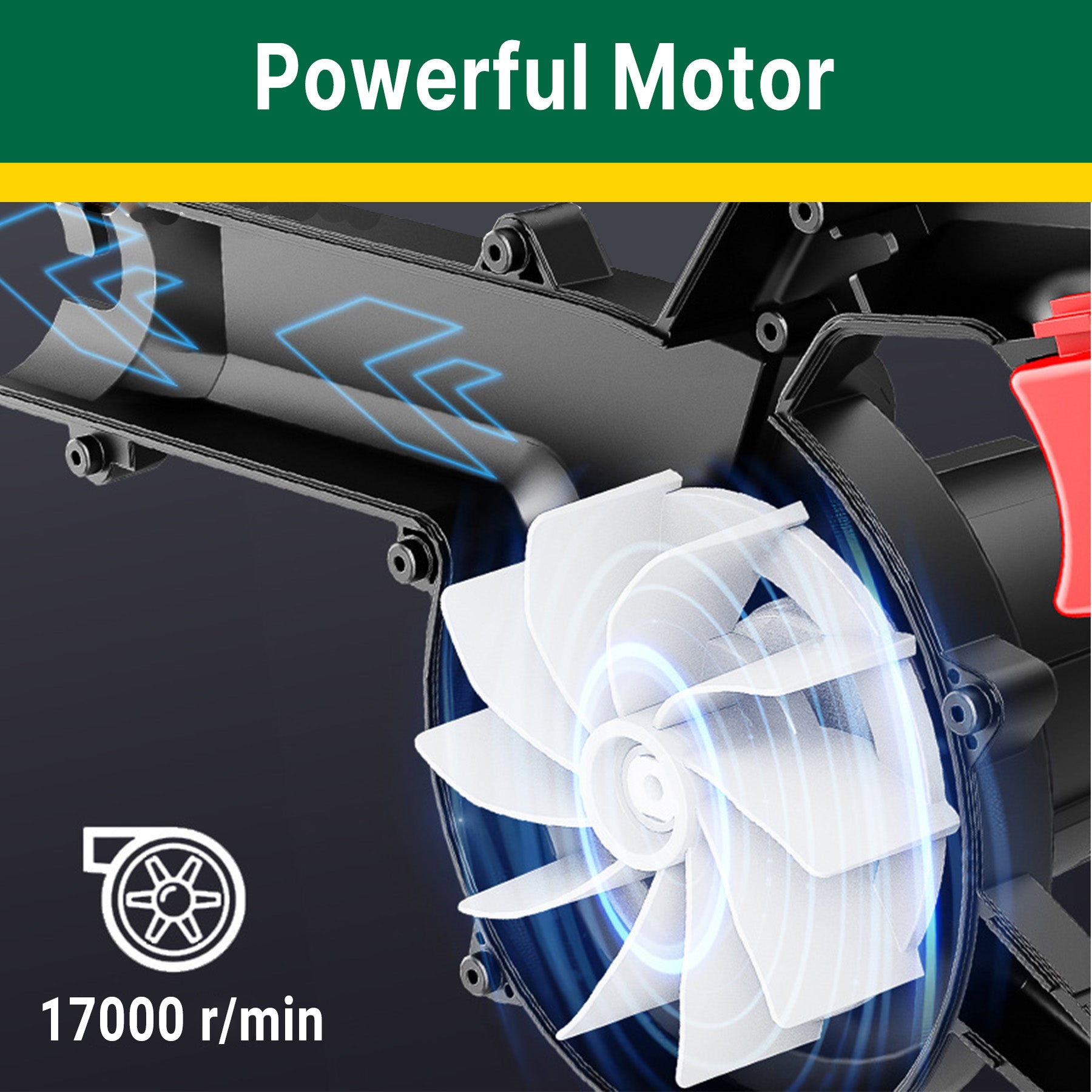 Soplador y soplador de aire de succión 2 en 1 de 21V, soplador eléctrico de hojas, barredor de polvo cepillado para el hogar, jardín, pelo de mascota para batería Makita de 18V