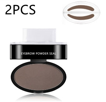 Waterproof Eyebrow Powder Stamp Stencil Kit