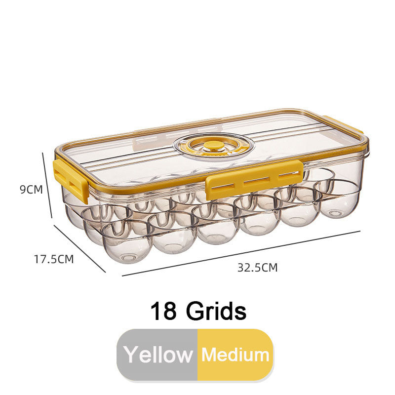 Caja de almacenamiento sellada del contenedor del organizador del huevo de la cocina con la tapa