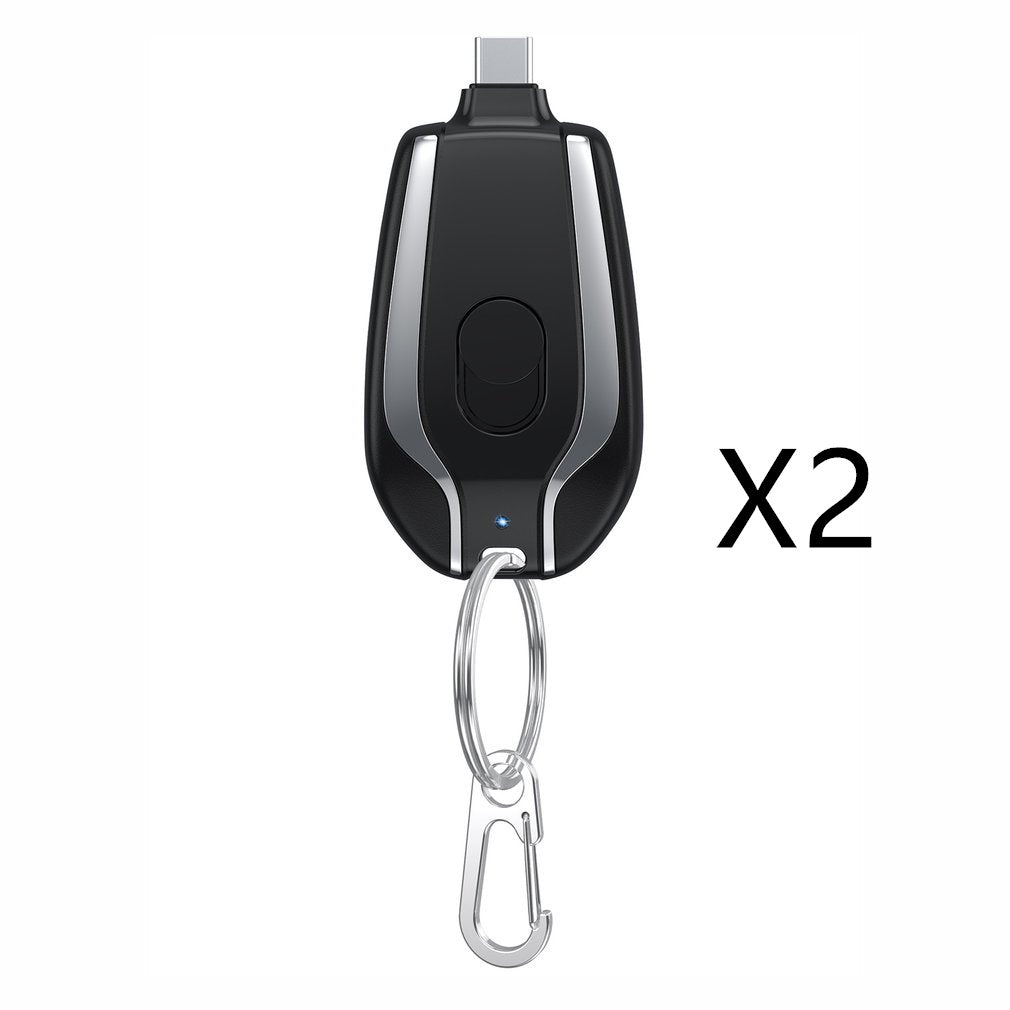 1500mAh Mini Emergency Keychain Charger With Type-C