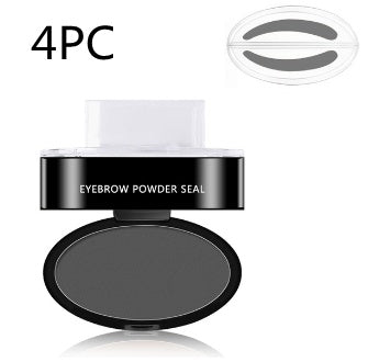 Waterproof Eyebrow Powder Stamp Stencil Kit