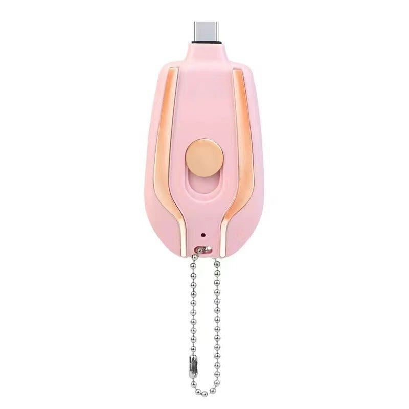 1500mAh Mini Emergency Keychain Charger With Type-C