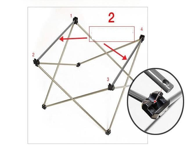 Mesa de camping plegable y ligera