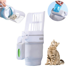 2-in-1 Cat Litter Scoop with Refill Bags