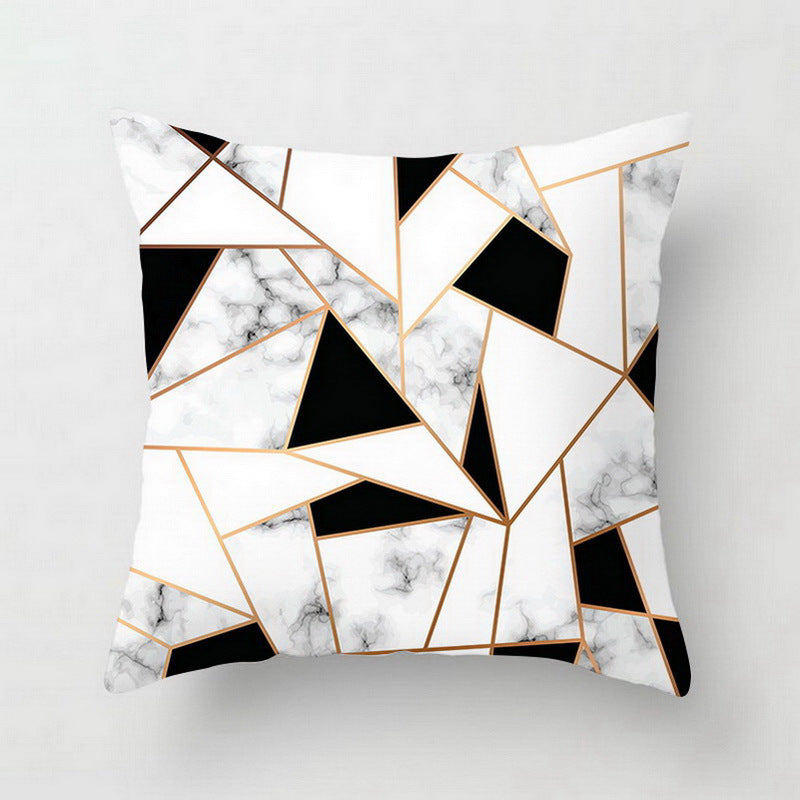 Nordic Pink Geometric Pillowcase Modern Luxury for Sofa, Bed & More