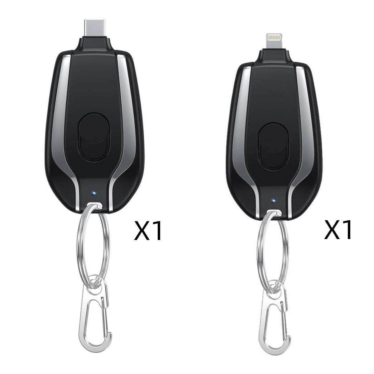 1500mAh Mini Emergency Keychain Charger With Type-C