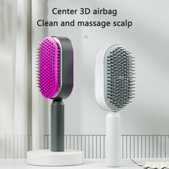 One-Click Clean Hair Brush Anti-Static & Gentle on Scalp - Massage Comb for Healthy Hair Growth