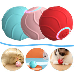 Juguete interactivo inteligente para gatos, bola rodante, USB, para burlarse de gatitos