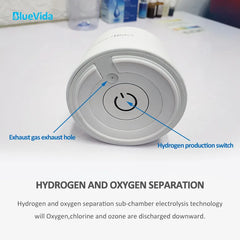 Hydrogen Water Bottle Generator Anti-Aging 3000mAh Large Capacity Long Working Times Portable for Sports