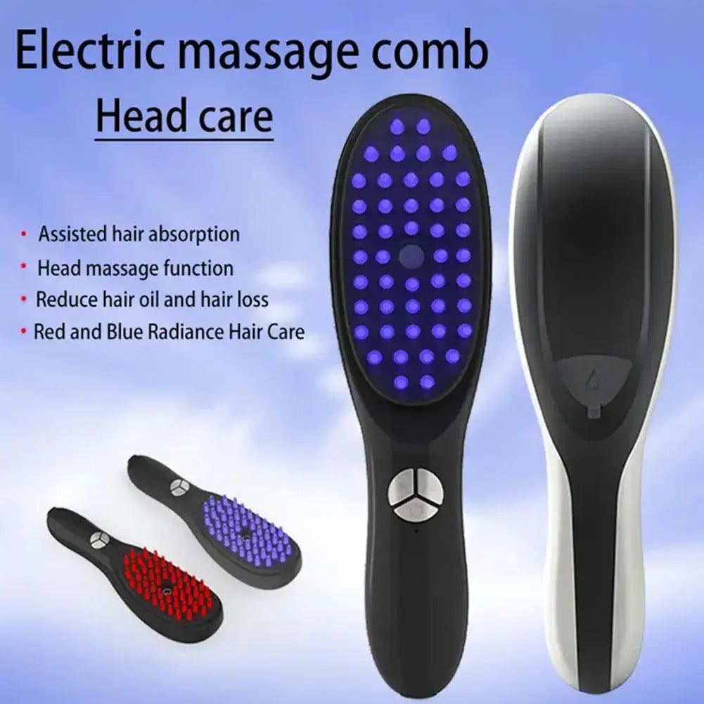 Electric Massage Comb Anti-Hair Loss Meridian Scalp Stress Innovative Care Massage Restoring Hair Hair Comb Device Brush Re E8P0