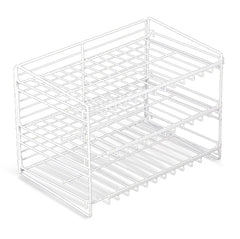 Mainstays 3-Tier Can Dispenser Rack Organizer Powder Coated Steel White