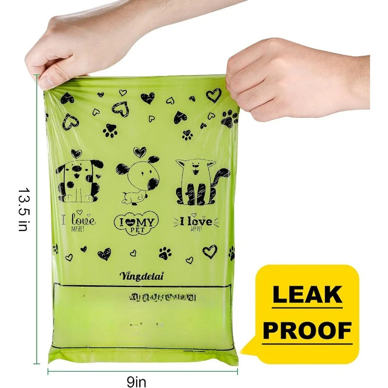 540 Count Dog Waste Bags with Dispenser, Extra Thick Strong Leak proof Doggy Poop Bags| Scented