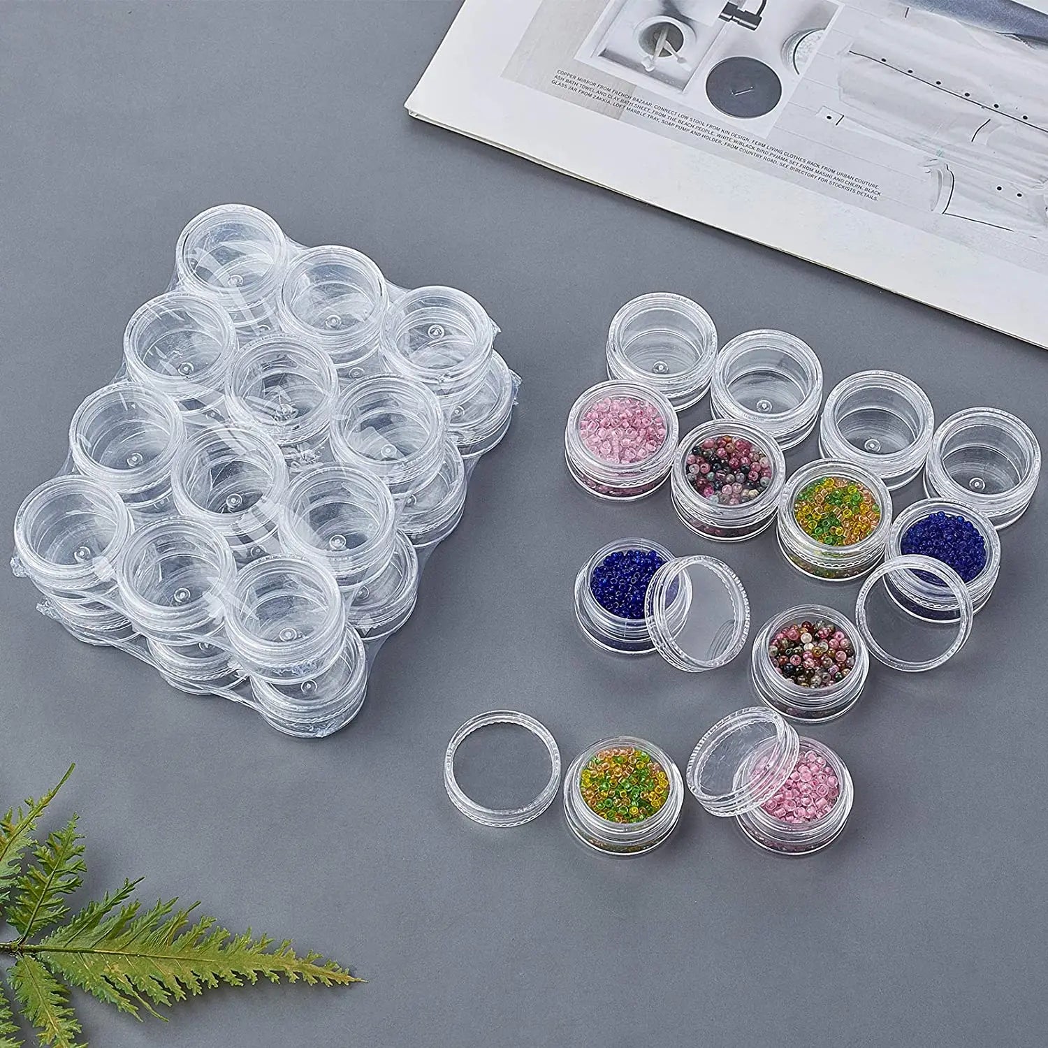 12PCS 3g Empty Clear Plastic Sample Containers with Lids Cosmetic Pot Jars Small  Containers for Lip Balms, Lotion, Powder