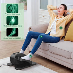 Under Desk Elliptical, Electric Seated Pedal Exerciser Quiet Compact Mini Elliptical Trainer with Display Monitor