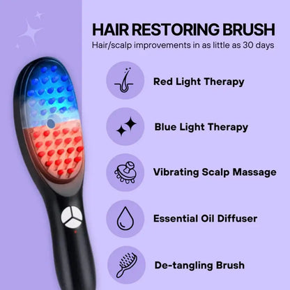 Electric Massage Comb Anti-Hair Loss Meridian Scalp Stress Innovative Care Massage Restoring Hair Hair Comb Device Brush Re E8P0