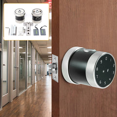 4 in 1 Smart Fingerprint Door Knob with Fingerprint Password IC Card and Bluetooth Applications Keyless Entry Door Lock for Home