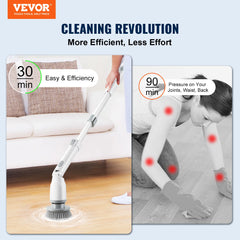 9-in-1 Electric Cleaning Brush Electric Spin Cleaning Scrubber Electric Cleaning Tools Parlour Kitchen Bathroom Cleaning Gadgets