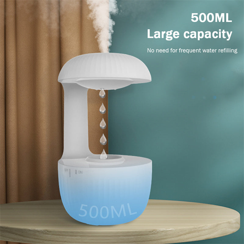 Humidificador de aire con gotas de agua levitantes