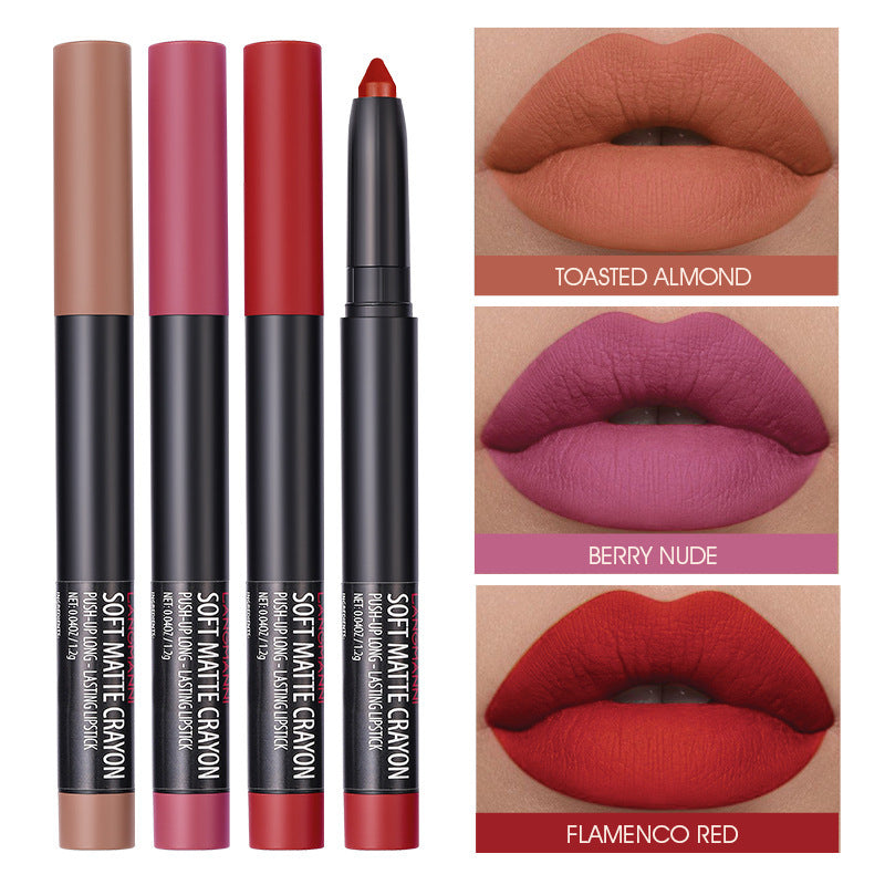 Langmanni Matte Lipstick Set - 6er-Set Lipgloss-Stifte