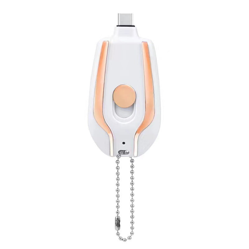 1500mAh Mini Emergency Keychain Charger With Type-C