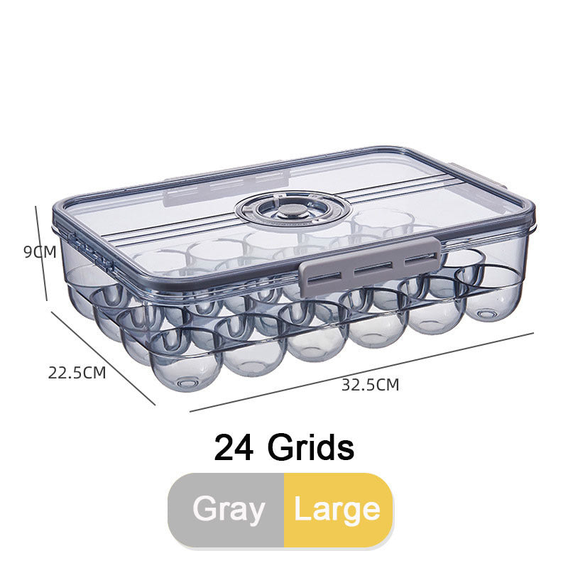 Caja de almacenamiento sellada del contenedor del organizador del huevo de la cocina con la tapa