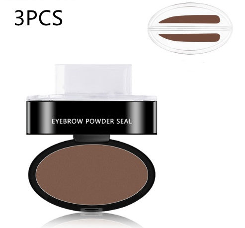 Waterproof Eyebrow Powder Stamp Stencil Kit