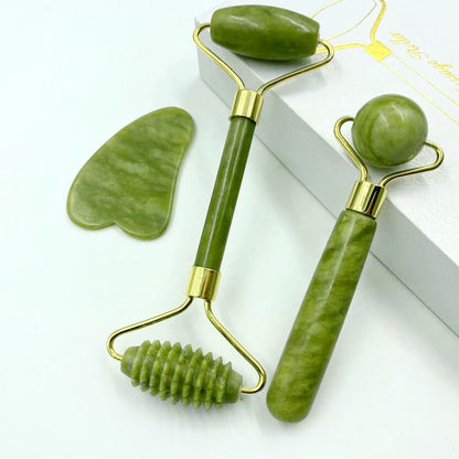 Gua Sha Massager For Face Care Jade Rollers Beauty Health Skin Scraping Chin Lifting Natural Stone Gouache Massage