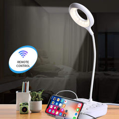 Lámpara de escritorio LED USB ajustable con control remoto