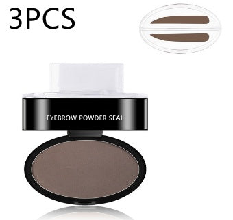 Waterproof Eyebrow Powder Stamp Stencil Kit