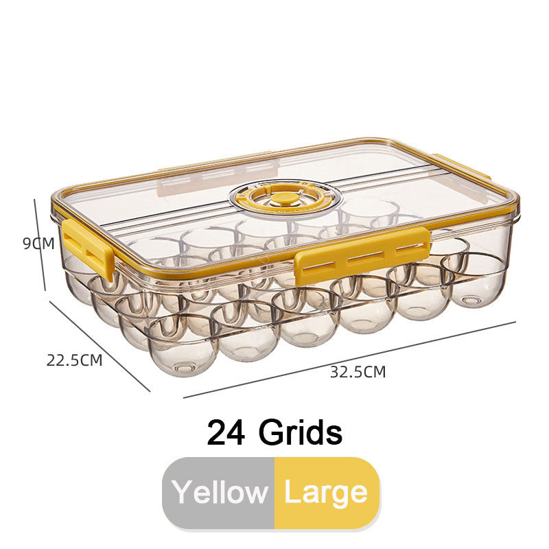 Caja de almacenamiento sellada del contenedor del organizador del huevo de la cocina con la tapa