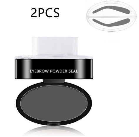 Waterproof Eyebrow Powder Stamp Stencil Kit