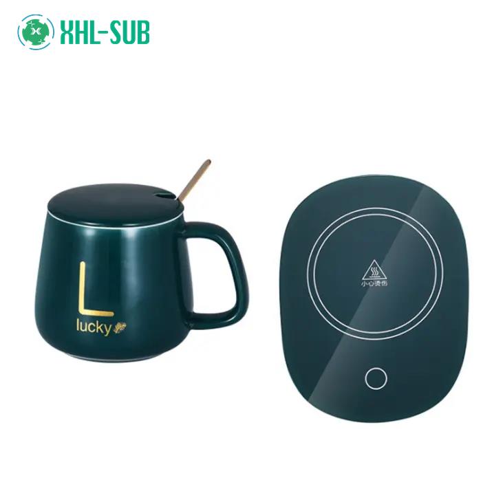 Smart Temperature Control Coffee Mug Gift Set: Keeps Coffee Warm All Day (55°C),Never Drink Cold Coffee Again!