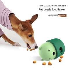 Leakage Food Feeder Pet Toy - Silicone Bite-Resistant