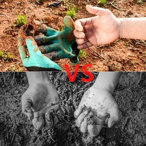 Gartenhandschuhe mit Krallen | Wasserdicht, atmungsaktiv, Universalgröße